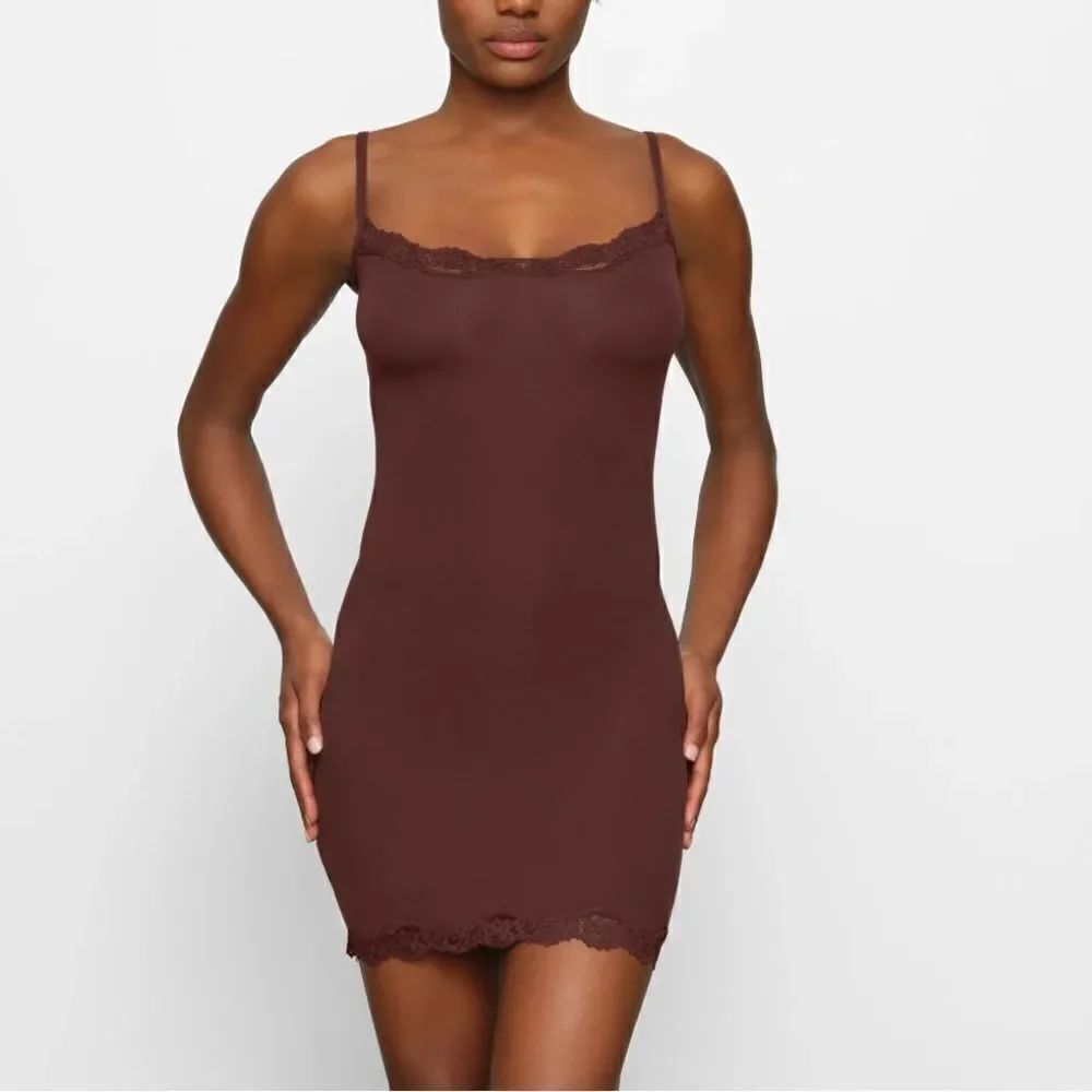 Skims fits everybody corded lace slip dress